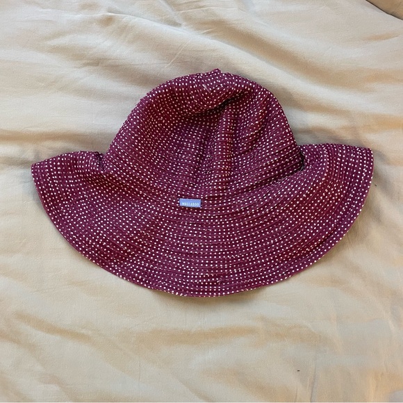 Chic Wallaroo Purple Scrunchie Compactable Polka Dot Women's Hat - Picture 3 of 6